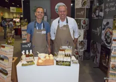 Soren Terndrup Hansen and Leif Ostergaard from Northern Greens with fresh liquid herbs, they have 11 varieties at this moment. Fresh product is chopped in little pieces with water and vinegar taste like fresh and can be used for 2 years. 